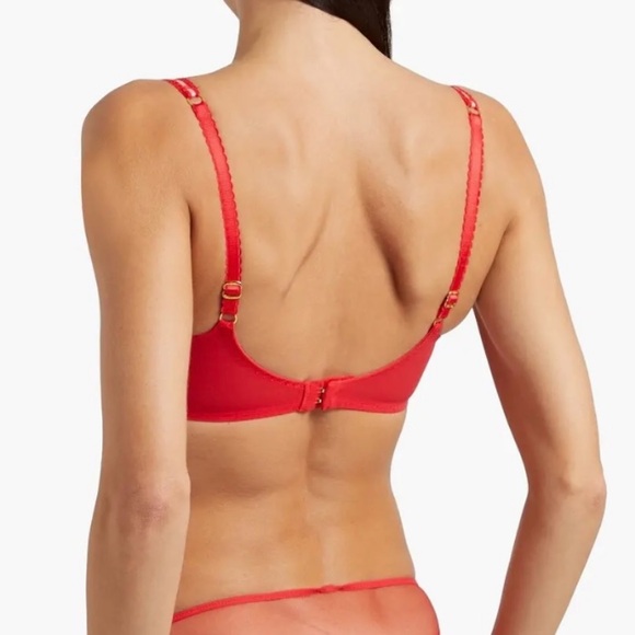 Agent Provocateur Pollie Plunge Underwired Bra red - Picture 4 of 8